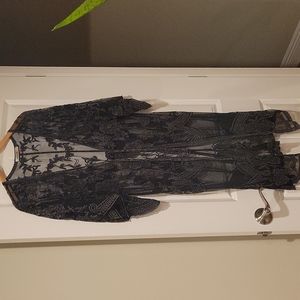 Origami lace cover up